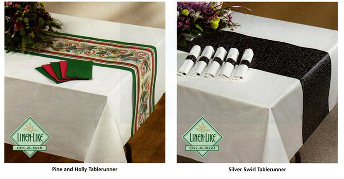 White 50X108 in Disposable Airlaid Paper Rectangle Tablecloth