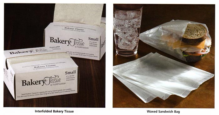 Bakery Tissue, Sandwich Bags